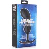 Черный массажер простаты с утяжелителями Premium Silicone Weighted Prostate Plug XL - 20,8 см.