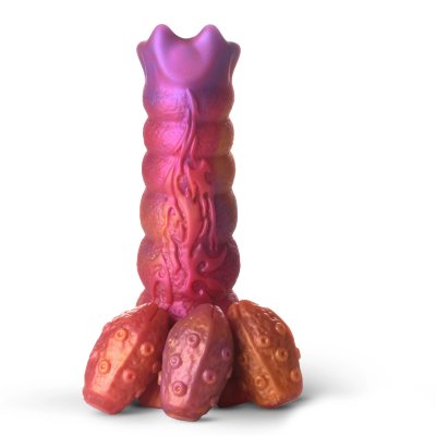 Фантазийный фаллоимитатор Nymphoid Ovipositor Silicone Dildo - 16,5 см. Длина: 16.5 см. Диаметр: 6.4 см. Этот Nymphoid Ovipositor может ходить по земле и имеет дополнительный придаток, чтобы откладывать яйца! Толстый стержень имеет сегментированные ребра и открытую головку для выхода яиц. Вдоль одной стороны находится таинственный инопланетный символ. Длинный, мягкий и гибкий стержень имеет полый центр, который достаточно широк, чтобы мягкие силиконовые яйца могли проскользнуть и оплодотворить вас! Сам стержень вмещает внутри до 3 желто-оранжевых яиц. Изготовлен из высококачественного силикона без фталатов, имеет прочную сердцевину и мягкую шелковистую поверхность. Исследуйте все сцены научной фантастики, фэнтези, ролевых игр или косплея, которые вы хотите, с этой эпической взрослой игрушкой! Рабочая длина - 14,5 см. Минимальный диаметр - 3,8 см. Размер яиц - 5х3 см. Страна: Китай. Материал: силикон.