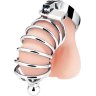 Серебристая клетка для члена Urethral Play Cage