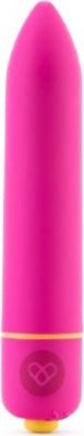 Розовая вибропуля Pink Vibe Power Bullet - 9 см.  Цена 3 231 руб. Длина: 9 см. Диаметр: 1.5 см. Компактный, но мощный вибростимулятор в виде розовой пули с бархатистым покрытием. Вибростимулятор имеет 3 мощности вибрации и 7 различных паттернов вибрации: пульсацию, нарастающую вибрацию, волнообразную вибрацию и т.д. Массажер водонепроницаемый, сделан из безопасных для тела материалов: пластика с полиуретановым покрытием. В основании массажера находится яркая желтая кнопка включения и выключения массажера, логотип на корпусе. Заостренный кончик позволяет направить всю мощь вибрации в одну точку - будь то клитор или сосок, или другая эрогенная зона. Страна: Китай. Материал: анодированный пластик (ABS). Батарейки: 1 шт., тип AAA.