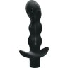 Чёрный анальный вибромассажёр Naughty - 14,5 см.
