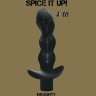 Чёрный анальный вибромассажёр Naughty - 14,5 см.