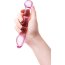 Розовый фаллоимитатор-ёлочка из прозрачного стекла - 18 см.  Цена 2 938 руб. - Розовый фаллоимитатор-ёлочка из прозрачного стекла - 18 см.