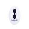 Фиолетовые анальные бусы с вибрацией и вращением Pleasure Orbit - 17,8 см.