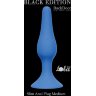 Синяя анальная пробка Slim Anal Plug Medium - 11,5 см.