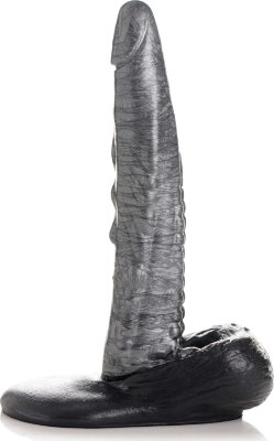 Серый фантазийный фаллоимитатор The Gargoyle Rock Hard Silicone Dildo - 23,6 см. Длина: 23.6 см. Диаметр: 4.6 см. Фаллоимитатор Gargoyle Rock Hard имеет ребра и выступы вдоль стержня, которые переходят в гладкую головку. Черные яички плотно прижаты к широкому фланцевому основанию. Идеально подходит для развлечений без помощи рук: основание на присоске можно просто плотно прижать к любой плоской поверхности. Рабочая длина - 20,6 см. Страна: Китай. Материал: силикон.