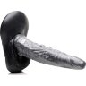 Серый фантазийный фаллоимитатор The Gargoyle Rock Hard Silicone Dildo - 23,6 см.