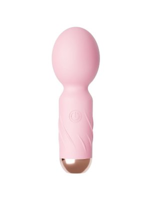 Нежно-розовый мини-вибратор Cute mini Wand  Цена 1 235 руб. Длина: 12.7 см. Диаметр: 4.5 см. Нежно-розовый мини-вибратор Cute mini Wand предназначен для ласк клитора, сосков и других эрогенных зон, а также массажа тела. Имеет 10 режимов вибрации и влагозащиту IPX7. Страна: Китай. Материал: силикон. Батарейки: встроенный аккумулятор.