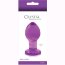 Фиолетовая стеклянная анальная пробка Crystal Medium - 7,6 см.  Цена 3 513 руб. - Фиолетовая стеклянная анальная пробка Crystal Medium - 7,6 см.