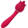 Розовый вибромассажер Rose Pro 6 - 21,4 см.