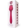 Розовый вибромассажер Rose Pro 6 - 21,4 см.