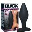 Чёрный анальный стимулятор Black Velvets Large - 12 см.  Цена 3 576 руб. - Чёрный анальный стимулятор Black Velvets Large - 12 см.