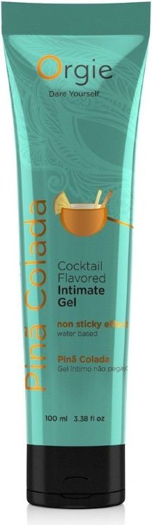 Съедобный интимный гель Orgie Lube Tube Cocktail Pina Colada - 100 мл.
