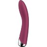 Малиновый вибратор-ротатор Spinning Vibe 1 - 18 см.