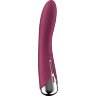 Малиновый вибратор-ротатор Spinning Vibe 1 - 18 см.