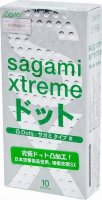 Презервативы Sagami Xtreme Type-E с точками - 10 шт.