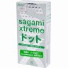 Презервативы Sagami Xtreme Type-E с точками - 10 шт.
