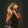 Черно-красный кляп-шарик Love Bite