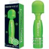 Светящийся в темноте жезловый мини-вибратор с кристаллами Mini Massager Glow In The Dark