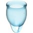 Набор голубых менструальных чаш Feel confident Menstrual Cup  Цена 2 689 руб. - Набор голубых менструальных чаш Feel confident Menstrual Cup