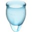 Набор голубых менструальных чаш Feel confident Menstrual Cup  Цена 2 689 руб. - Набор голубых менструальных чаш Feel confident Menstrual Cup