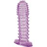 Гелевая фиолетовая насадка с шипами - 12 см.