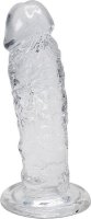 Прозрачный фаллоимитатор на присоске Majestic Jelly Dildo - 14,7 см.