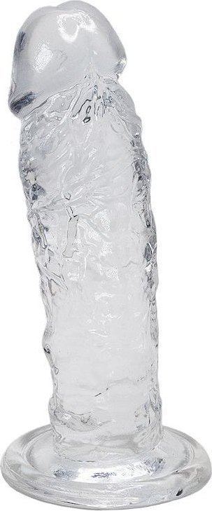 Прозрачный фаллоимитатор на присоске Majestic Jelly Dildo - 14,7 см.