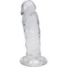 Прозрачный фаллоимитатор на присоске Majestic Jelly Dildo - 14,7 см.