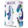 Прозрачный фаллоимитатор на присоске Majestic Jelly Dildo - 14,7 см.