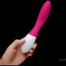 Вибромассажер Mona 2 ярко-розового цвета - 20 см.