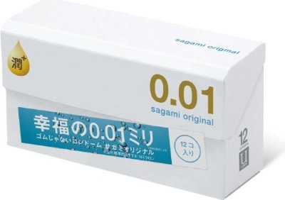 Увлажнённые презервативы Sagami Original 0.01 Extra Lub - 12 шт. Sagami Original 0.01 Extra Lub — инновационные презервативы с ультратонкой стенкой толщиной всего 10 микрон. Они обеспечивают максимально естественные ощущения и исключительную надежность, а увеличенное количество смазки добавляет еще больше комфорта и мягкости для идеального взаимодействия. Основные преимущества: Ультратонкие: толщина всего 0,01 мм, практически неощутимы. Высокая прочность: в 3-5 раз прочнее обычных латексных презервативов. Идеальная теплопередача: передают тепло кожи партнера мгновенно благодаря полиуретану, теплопроводность которого в 7 раз выше латекса. Дополнительная смазка: увеличенное количество смазки для более гладкого и комфортного использования. Гипоаллергенность: не содержат латекса и протеинов, что исключает риск аллергии. Биосовместимость: материал безопасен и широко используется в медицинских устройствах. Гладкая поверхность: обеспечивает ощущение естественности. Удобная упаковка: блистер защищает презерватив и упрощает использование. В упаковке - 12 шт. Толщина стенки - 0,01 мм. Номинальная ширина - 55 мм. Страна: Япония. Материал: полиуретан. Объем: 12 шт.
