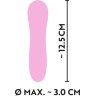 Розовый мини-вибратор Cuties 2.0 - 12,5 см.