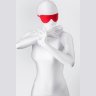 Красная маска Anonymo из искусственной кожи