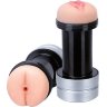 Мастурбатор 2-в-1 REALSTUFF 2 IN 1 HUMMER ANUS VAGINA: вагина и анус