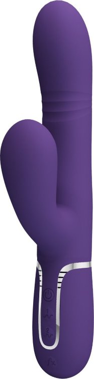Фиолетовый вибратор-кролик Mariana - 22,6 см.