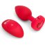 Красный анальный плаг с кристаллом-сердцем Vibrating Heart Shape Jewel Plug M-L - Красный анальный плаг с кристаллом-сердцем Vibrating Heart Shape Jewel Plug M-L