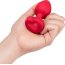 Красный анальный плаг с кристаллом-сердцем Vibrating Heart Shape Jewel Plug M-L - Красный анальный плаг с кристаллом-сердцем Vibrating Heart Shape Jewel Plug M-L