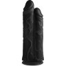 Черный сдвоенный фаллоимитатор Double Stuffer 10’’ Double Pecker Dildo - 27 см.