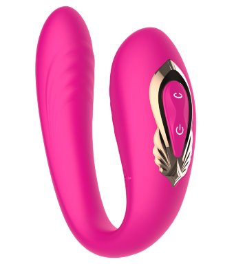 Розовый U-образный вибратор с вращающейся вагинальной частью  Цена 3 440 руб. Длина: 10.3 см. Розовый U-образный вибратор с вращающейся вагинальной частью. Воздействует одновременно на точку G и клитор. Режимы переключаются при помощи пульта ДУ. Страна: Китай. Материал: анодированный пластик, силикон. Батарейки: встроенный аккумулятор.