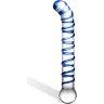 Изогнутый стеклянный фаллос G-Spot Glass Dildo - 17 см.