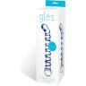 Изогнутый стеклянный фаллос G-Spot Glass Dildo - 17 см.