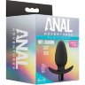 Черная анальная вибропробка Silicone Saddle Plug - 12,1 см.