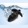 Черная анальная вибропробка Silicone Saddle Plug - 12,1 см.