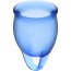Набор синих менструальных чаш Feel confident Menstrual Cup  Цена 2 251 руб. - Набор синих менструальных чаш Feel confident Menstrual Cup