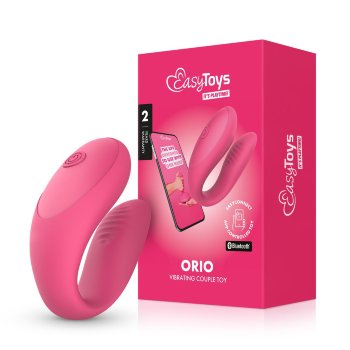 Розовый интерактивный вибростимулятор для пар Orio