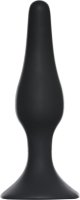 Чёрная малая анальная пробка Slim Anal Plug Small - 10,5 см.