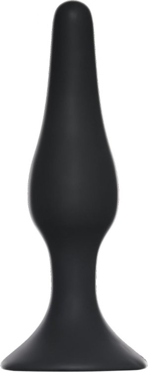 Чёрная малая анальная пробка Slim Anal Plug Small - 10,5 см.