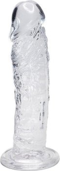 Прозрачный фаллоимитатор на присоске Empire Jelly Dildo - 19,3 см.