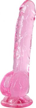 Розовый фаллоимитатор Luminous - 20 см.